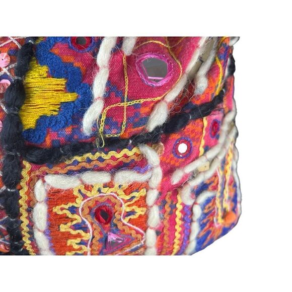 Revolve Stela9 krishna boho hippie festival duffle shoulder bag travel pink - Picture 4 of 9